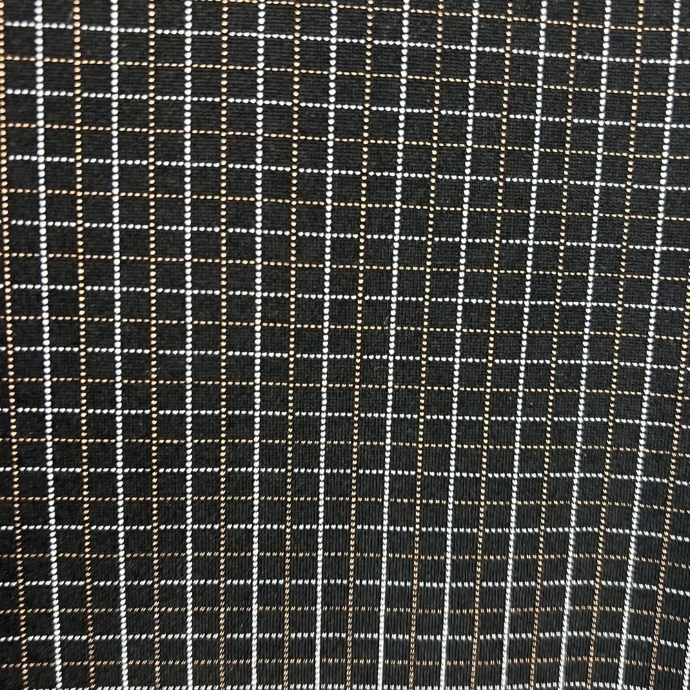Betabrand Windowpane Print Classic Dress Pant Yoga Pant M Black, Brown, Silver - Picture 7 of 9